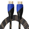 3m HDMI 1.4 Versión 1080P Tejido Net Line Blue Black Head HDMI Macho a HDMI Macho Audio Video Conector Adaptador Cable