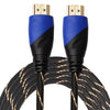 5m HDMI 1.4 Versión 1080P Tejido Net Line Azul Negro Cabeza HDMI Macho a HDMI Macho Audio Video Conector Adaptador Cable