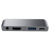 HW-TC29 4 en 1 Type-C / USB-C Adaptador HUB de extensión multifuncional iPad Pro Hub (gris)
