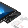 ROCKETEK SK-S4HL RJ45 + 2 x USB 3.0 + HDMI + Lector de tarjetas de memoria SD / TF HUB Adaptador HDMI 4K (Negro)
