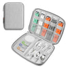 Caja organizadora de banda de reloj HAWEEL Auriculares / Disco U / Estuche de almacenamiento de cable digital (Gris)