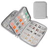 Caja organizadora de banda de reloj HAWEEL auriculares/disco U/estuche de almacenamiento de cable digital (gris)