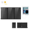HAWEEL 18W 3 Paneles Bolsa de cargador de panel solar plegable con 5V / 3.1A Max Puertos USB duales, soporte QC3.0 y AFC