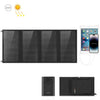 HAWEEL 24W 4 Paneles Bolsa de cargador de panel solar plegable con 5V / 3.1A Max Puertos USB duales, soporte QC3.0 y AFC