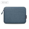 Bolsa de maletas de la manga de tableta de 11 pulgadas de 11 pulgadas para tabletas de 9.7-11.0 pulgadas (azul oscuro)