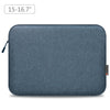 Bolsa de maletas con cremallera de la manga de la computadora portátil de 16 pulgadas de 16 pulgadas para laptop de 15-16.7 pulgadas (azul oscuro)