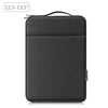 Bolsa de maletín con la cremallera de la manga de la computadora portátil Hawel con mango de 12.5-13.5 pulgadas (negro)