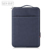 Bolsa de maletín con la cremallera de la manga de la computadora portátil Haweel con mango para la computadora portátil de 12.5-13.5 pulgadas (azul gris)