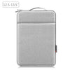 Bolsa de maletín con la cremallera de la manga de la computadora portátil Hawel con mango de 12.5-13.5 pulgadas (gris)