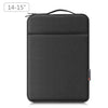 Bolsa de maletín con la cremallera de la manga de la computadora portátil Haweel con mango para una computadora portátil de 14-15 pulgadas (negro)