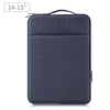 Bolsa de maletín con la cremallera de la manga de la computadora portátil Haweel con mango para laptop de 14-15 pulgadas (azul gris)