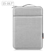 Bolsa de maletín con la cremallera de la manga de la computadora portátil Haweel con mango para una computadora portátil de 15-16.7 pulgadas (gris)
