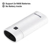 BATERÍA DE DIY 2X 18650 HAWEEL (NO INCLUIDO) 5600mAH Banco de energía Caja de carcasas con salida e indicador USB (blanco)