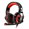 KOTION EACH G2000 Auriculares estéreo con graves para juegos con micrófono y luz LED, Para PS4, teléfono inteligente, tableta, computadora, computadora portátil (rojo)