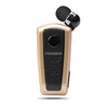 FineBlue F910 CSR4.1 Llamador de cable retráctil Recordatorio de vibración antirrobo auriculares (oro)