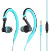 Mucro MB-232 Auriculares deportivos intrauditivos para correr Auriculares estéreo con cable para correr en el gimnasio (azul)