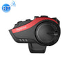 Hysnox HY-02 Bluetooth 5.0 Auriculares para casco de motocicleta 2000M 6 Riders Auriculares con intercomunicador (Rojo)
