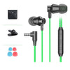 Langsdom v7t 3.5mm cableado en el oído auricular auricular (negro)