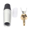 Mini conector de audio de 3,5 mm Adaptador de auriculares chapado en oro para auriculares estéreo DIY y reparación de auriculares