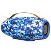 ZEALOT S27 Altavoz Bluetooth inalámbrico multifuncional con graves, micrófono incorporado, soporte para llamadas Bluetooth y tarjeta AUX y TF y altavoces de 1x93 mm + 2x66 mm (camuflaje azul)