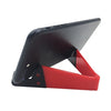 Soporte universal para tableta y teléfono móvil en forma de V (rojo)