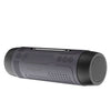 ZEALOT A2 Altavoz Bluetooth inalámbrico multifuncional con graves, micrófono incorporado, soporte para llamadas Bluetooth y tarjeta AUX y TF y luces LED (gris)