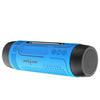 ZEALOT A2 Altavoz Bluetooth inalámbrico multifuncional con graves, micrófono incorporado, soporte para llamadas Bluetooth y tarjeta AUX y TF y luces LED (azul)