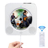 El reproductor de CD de altavoz Bluetooth de Pantalla Digital Portátil de segunda generación con control remoto (blanco)