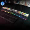 Efecto de iluminación de espectro colorido SOAIY SH39 + Botones mecánicos + Alarma de reloj + Escritorio de la batería Juegos para el hogar Bluetooth altavoz (negro)