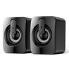 A2 USB 2.0 controlado por cable no luminoso computadora móvil mini altavoz de escritorio (negro)
