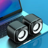 A1 USB controlado por cable 9D Sound Sound Mini altavoz cableado, versión Premium (Negro)