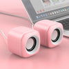 A1 USB Controlado por cable 9D Sound Sound Altavoz con cable, versión premium (rosa)