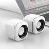 A1 USB controlado por cable 9D Sound Sound Mini altavoz con cable, versión premium (blanco)
