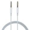 MH024 Cable de audio estéreo AUX con control de cable Jack de 1 m y 3,5 mm para computadora, reproductor de CD, MP3, automóvil, auriculares, teléfonos, tabletas, altavoz