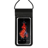 Buceo al aire libre Natación Teléfono móvil Pantalla táctil Bolsa impermeable para teléfonos móviles de menos de 5 pulgadas (Negro)