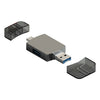 3 en 1 USB-C / Tipo-C a USB + ADAPTADOR DE TARJETA DE TARJETA DE OTG TF / SD (TARNE)