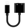 Enkay Hat-Prince HC-15 8 Pin + 3,5 mm Jack a 8 PIN CARGA AUDIO Cable de adaptador de audio, soporte hasta iOS 15.0 (negro)