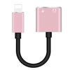 Enkay Hat-Prince HC-15 8 PIN + CABLE DE AUDIO DE AUDIO DE AUDIO DE CARGA A 8 PIN, SOPORTE A IOS 15.0 (oro rosa)