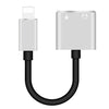 Enkay Hat-Prince HC-15 8 Pin + 3.5mm Jack a 8 PIN CARGA AUDIO Cable de adaptador de audio, soporte hasta iOS 15.0 (Plata)