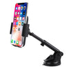 Soporte giratorio universal para teléfono móvil para parabrisas de coche con ventosa (negro)