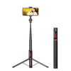 Aleación de aluminio Teléfono Móvil Bluetooth Selfie Stick Soporte de Stripod Stripod, Altura: 1.5m