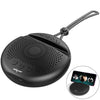 ZEALOT S24 Altavoz Bluetooth estéreo portátil con cordón y soporte para ranura para tarjeta móvil, admite llamadas manos libres y tarjeta TF (negro)