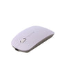 MC-008 Ratón inalámbrico con carga de batería Bluetooth 3.0 para computadoras portátiles y teléfonos móviles con sistema Android (blanco)
