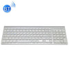 K368 Teclado Bluetooth inalámbrico de 102 teclas, modo dual, doble canal, para computadora portátil, portátil, tableta y teléfonos inteligentes, compatible con Android / iOS / Windows o una versión actualizada (plateado)