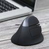 DELUX M618 Mini 2.4G Wireless 2400DPI Ratón vertical ergonómico recargable USB (gris)