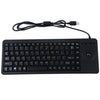 Interfaz USB DS-8900 Evita las salpicaduras de agua Grabado láser de caracteres Teclado Trackball con cable de una pieza, longitud: 1,5 m