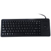 La interfaz DS-8900 PS / 2 evita las salpicaduras de agua Grabado láser de caracteres Teclado trackball con cable de una pieza, longitud: 1,5 m