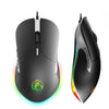 iMICE X6 Ratón con cable Ratón para juegos RGB colorido de 6 botones (Negro)