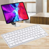 Teclado inalámbrico Bluetooth ultrafino WB-8022, teclas árabes (plateado)