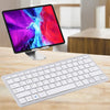 Teclado inalámbrico Bluetooth ultrafino WB-8022, teclas en portugués (plateado)